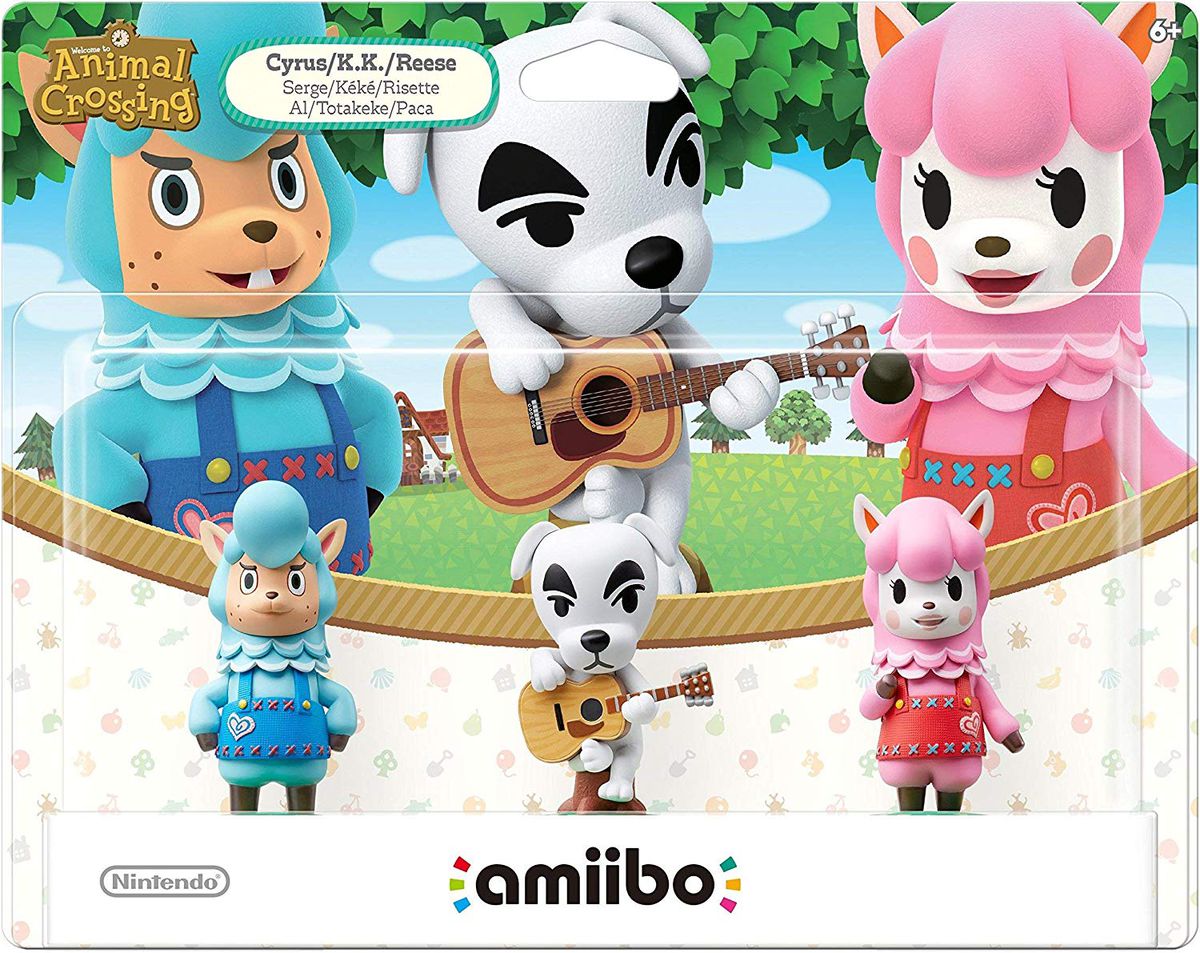 animal_crossing_amiibo_cyrus_kk_reese_3_pack Animal Crossing amiibo of Cyrus, K.K. Slider, and Reese