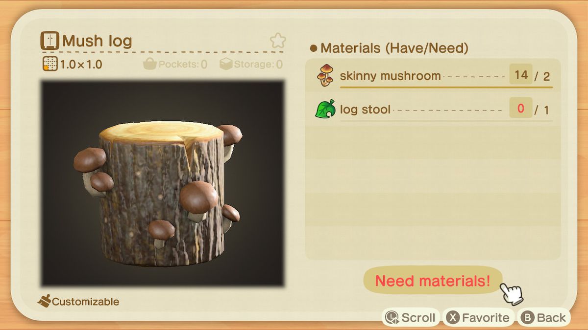 The recipe for a Mush Log